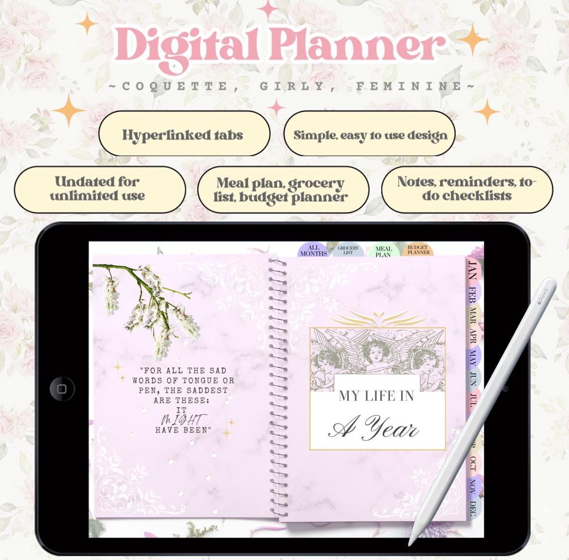 Coquette Daily Planner