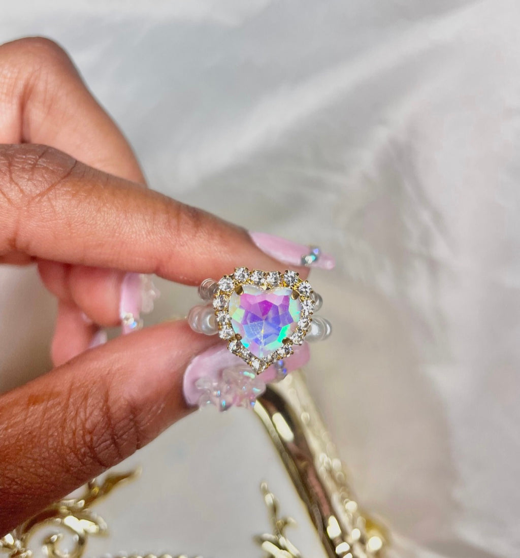 Sweetheart Beaded Ring