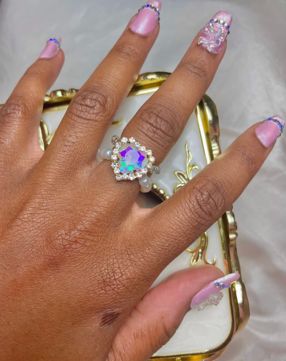 Sweetheart Beaded Ring